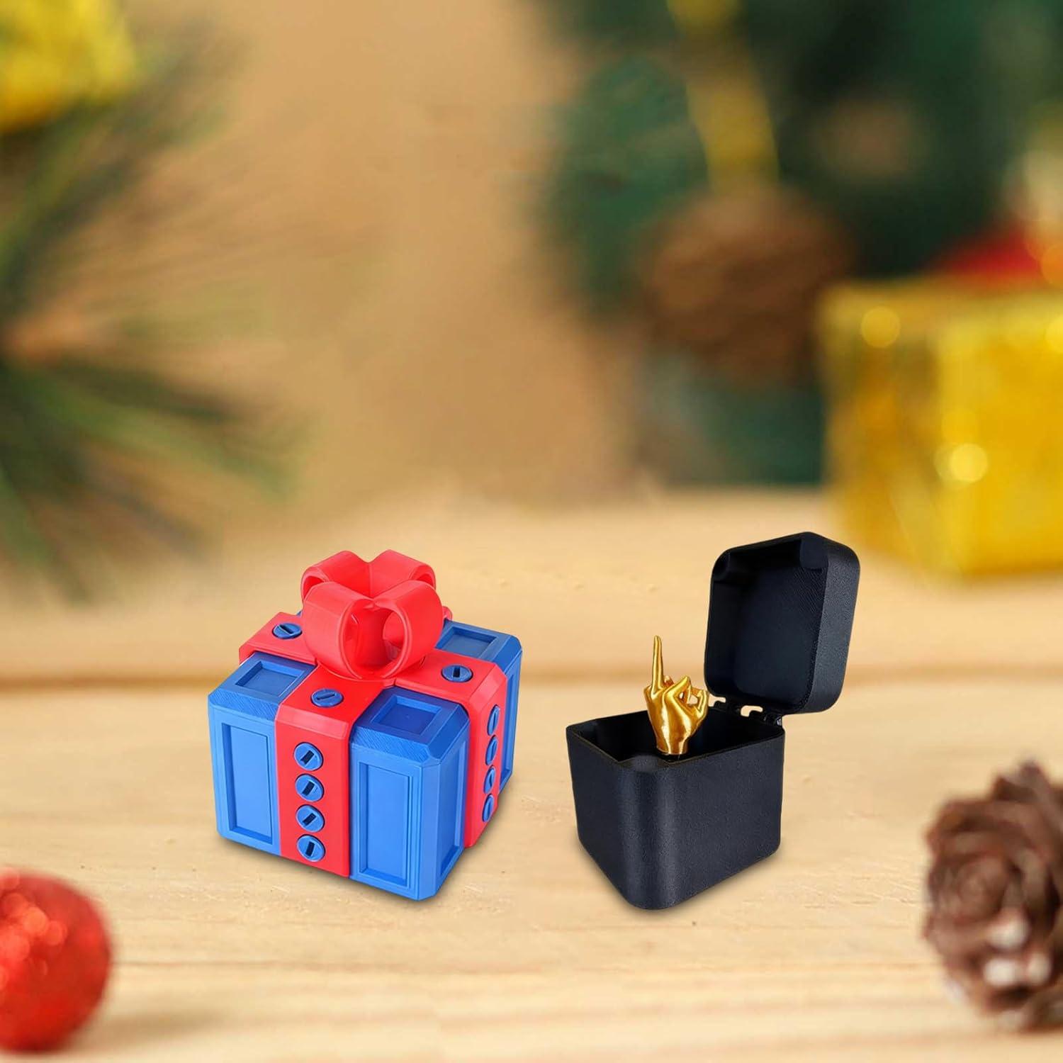 imageGenerisch Bote cadeau 3D amusante pour Nol et anniversaire Avec surprise au majeur Pour enfants et adultes Convient pour les bagues les bonbons les petites surprisesA11