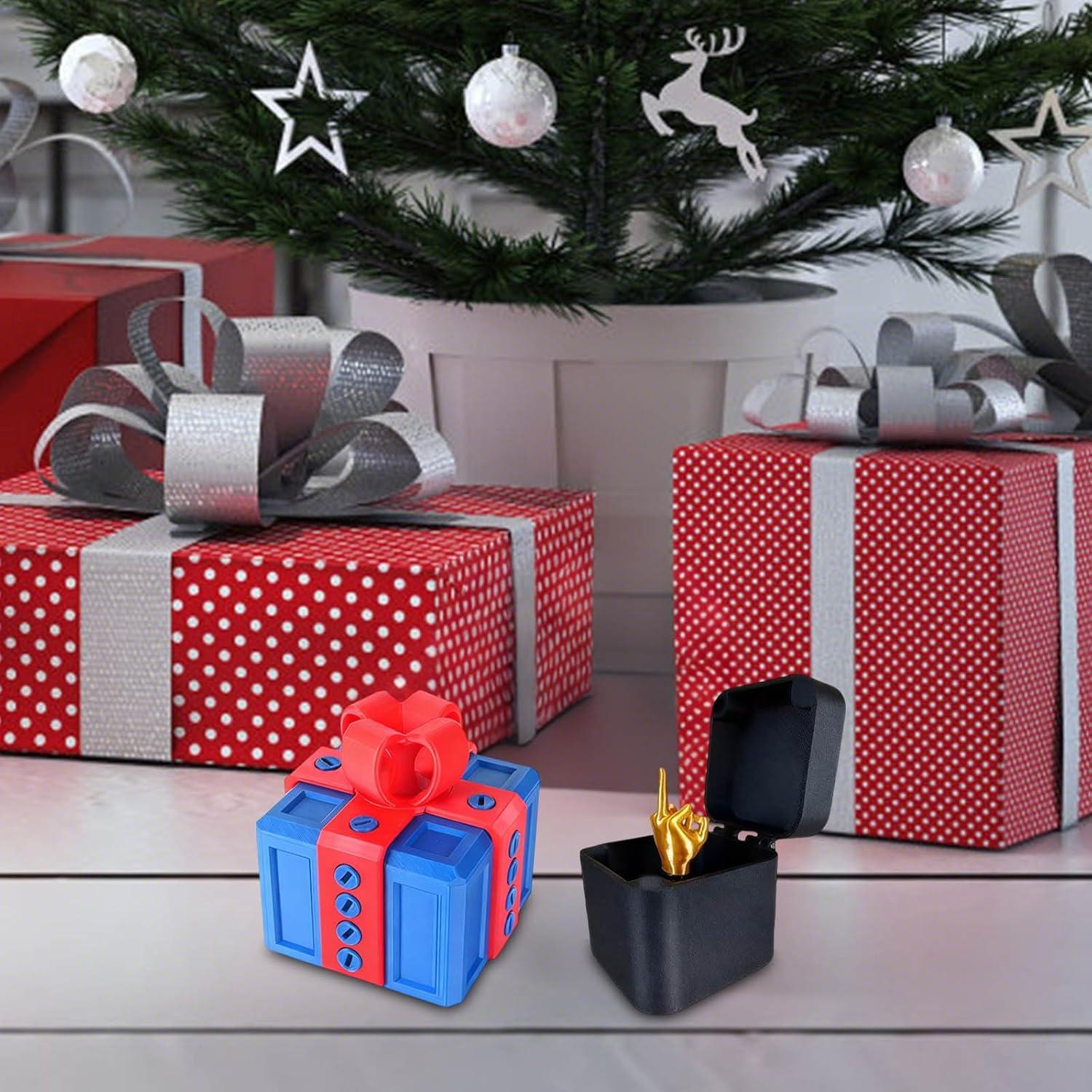 imageGenerisch Bote cadeau 3D amusante pour Nol et anniversaire Avec surprise au majeur Pour enfants et adultes Convient pour les bagues les bonbons les petites surprisesA11
