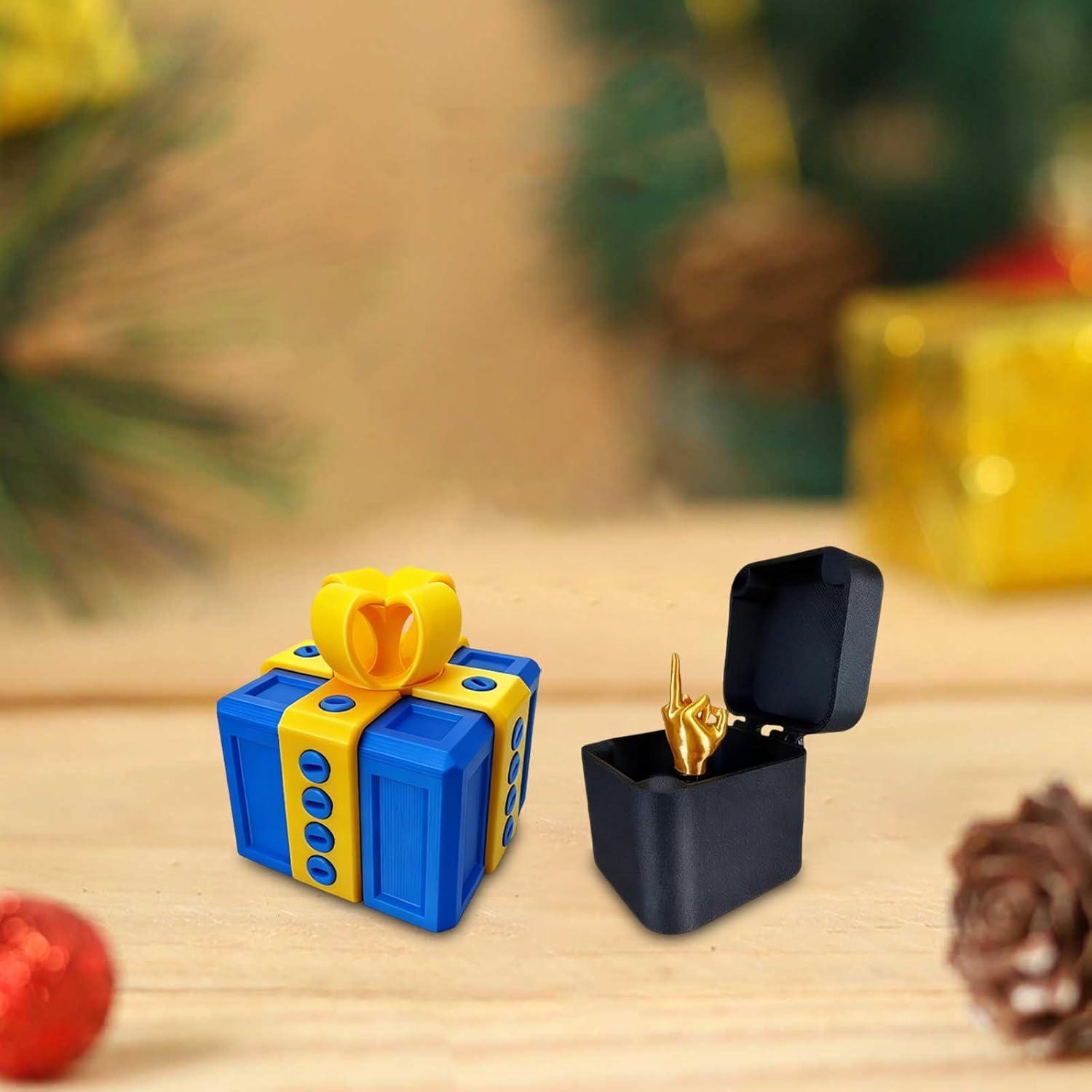 imageGenerisch Bote cadeau 3D amusante pour Nol et anniversaire Avec surprise au majeur Pour enfants et adultes Convient pour les bagues les bonbons les petites surprisesA13