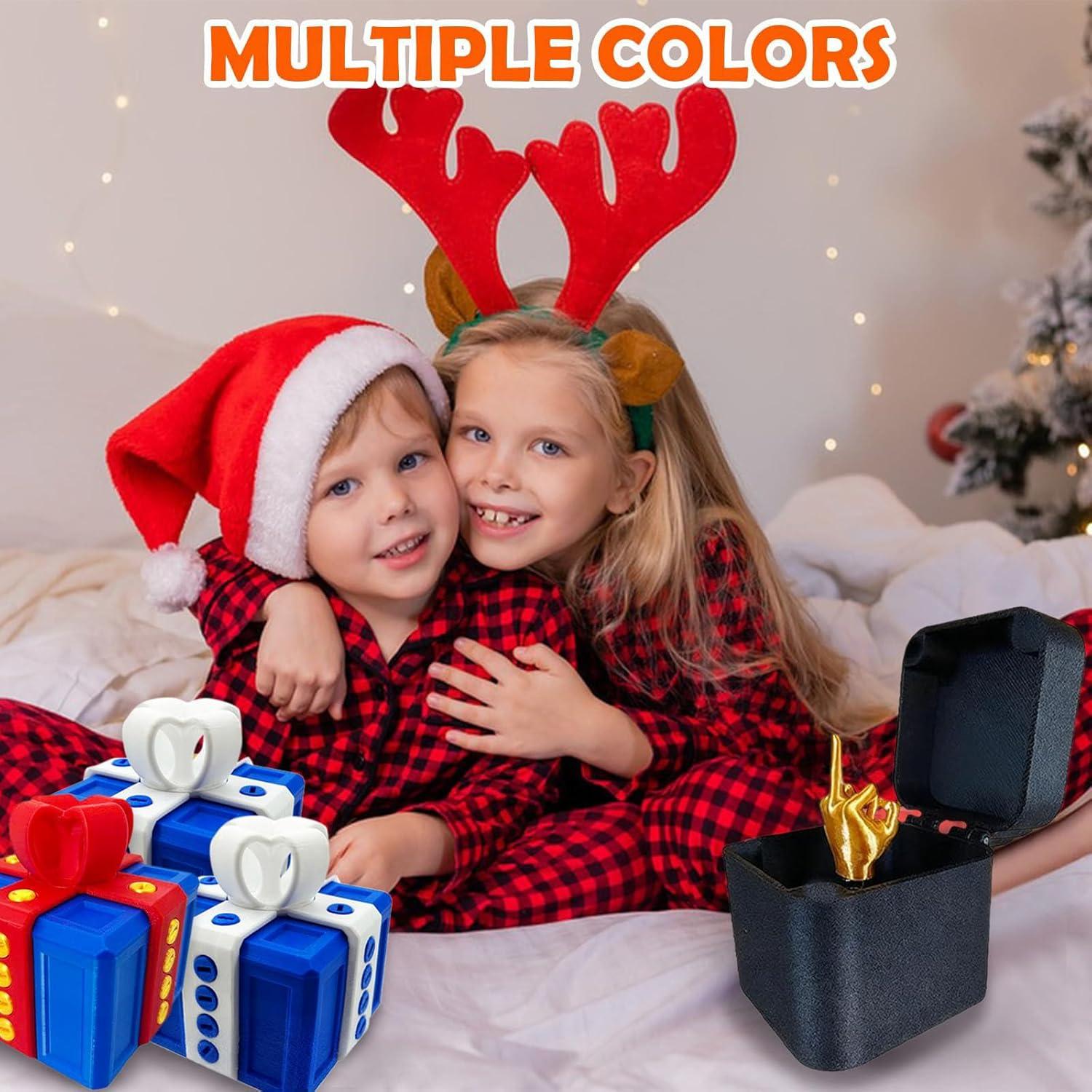 imageGenerisch Bote cadeau 3D amusante pour Nol et anniversaire Avec surprise au majeur Pour enfants et adultes Convient pour les bagues les bonbons les petites surprisesA10