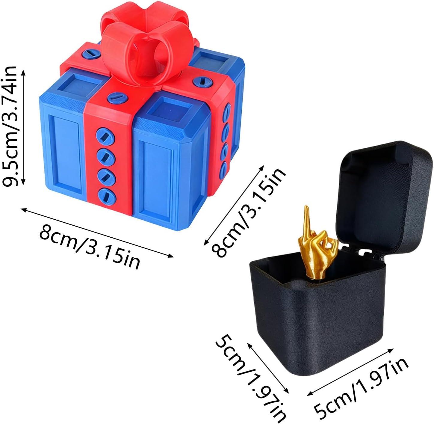 imageGenerisch Bote cadeau 3D amusante pour Nol et anniversaire Avec surprise au majeur Pour enfants et adultes Convient pour les bagues les bonbons les petites surprisesA11