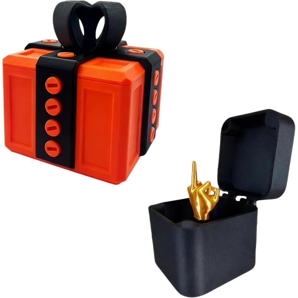 imageGenerisch Bote cadeau 3D amusante pour Nol et anniversaire Avec surprise au majeur Pour enfants et adultes Convient pour les bagues les bonbons les petites surprisesA14
