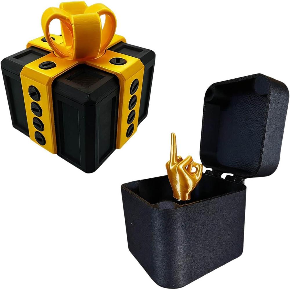 imageGenerisch Bote cadeau 3D amusante pour Nol et anniversaire Avec surprise au majeur Pour enfants et adultes Convient pour les bagues les bonbons les petites surprisesA05