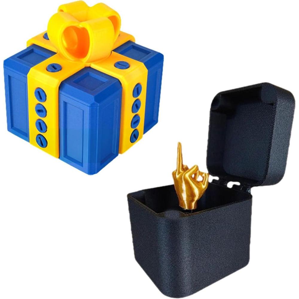 imageGenerisch Bote cadeau 3D amusante pour Nol et anniversaire Avec surprise au majeur Pour enfants et adultes Convient pour les bagues les bonbons les petites surprisesA07
