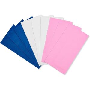 American Greetings 125 feuilles de papier de soie en vrac pour Noël, anniversaires, vacances et toutes les occasions (rouge, vert, blanc) – 50,8 x 50,8 cm(Rose  bleu et blanc)