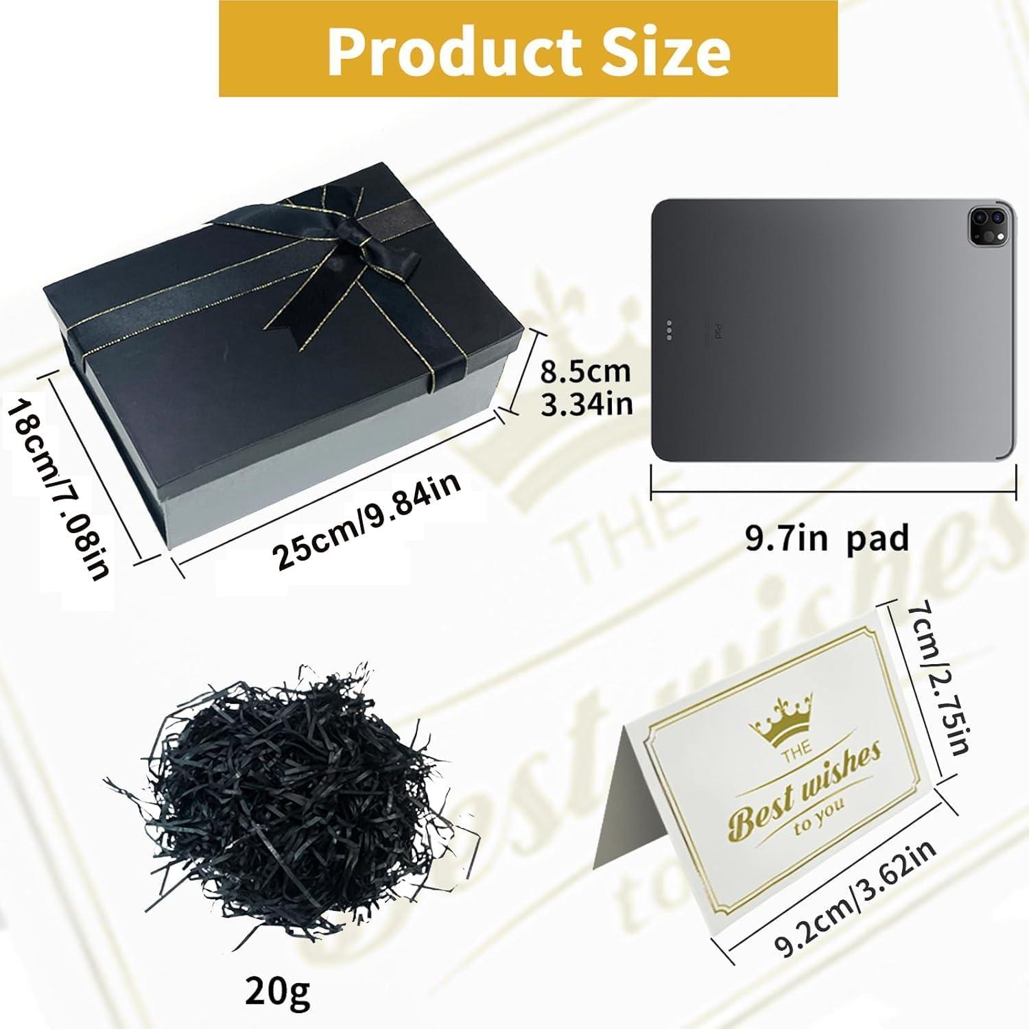 imageNouveaux Boite Cadeau pour Anniversaire Coffret Cadeau Mariage avec Couvercles et ruban Bote Cadeau Vide Pliable Pour Anniversaire Nol Thanksgiving 25 x 18 x 85 CM NoirNoir A Style