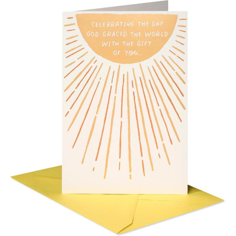 imageAmerican Greetings Carte danniversaire religieuse anniversaire merveilleuxRayons de soleil