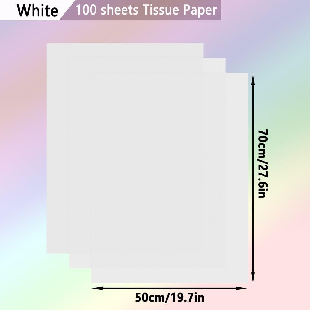 image100 feuilles de papier de soie blanc 70 x 50 cm papier de soie pour emballage cadeau artisanat dart bricolage anniversaire mariage fte prnatale emballage cadeauA