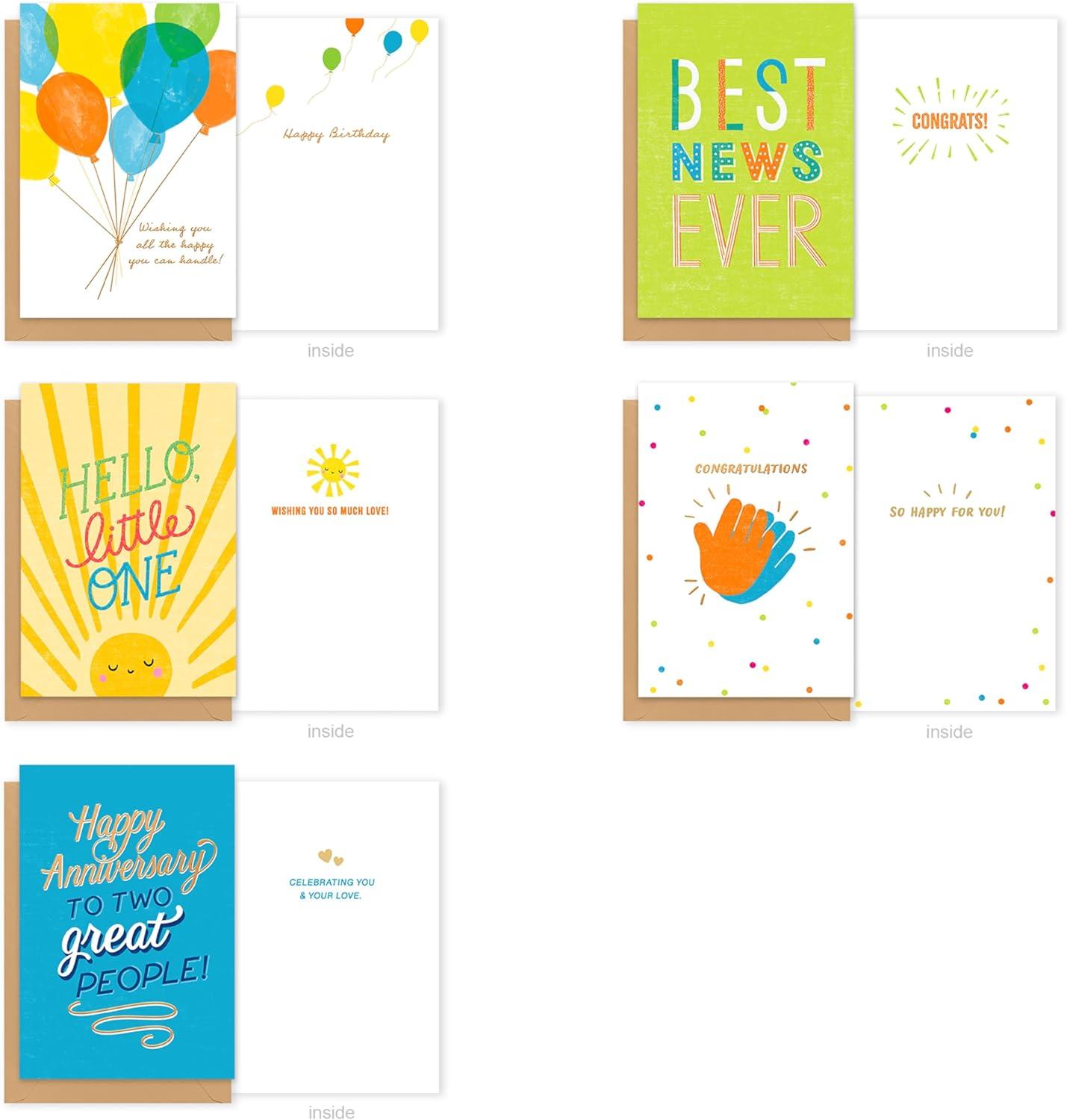 imageAmerican Greetings 20Count All Occasions Card Bundle with Envelopes Birthday Congrats Baby Anniversary Wedding Get Well Support Friendship Thank You and SympathyALL OCCASION 20 CARD BUNDLE