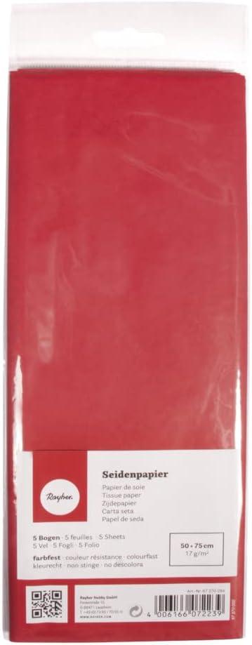 imageRayher 67273616 Papier de soie Mtallique orBlanc