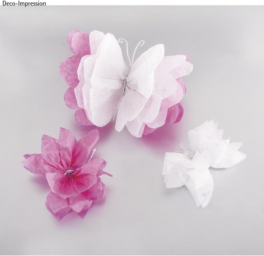 imageRayher 67273616 Papier de soie Mtallique orPaillettes Blanc