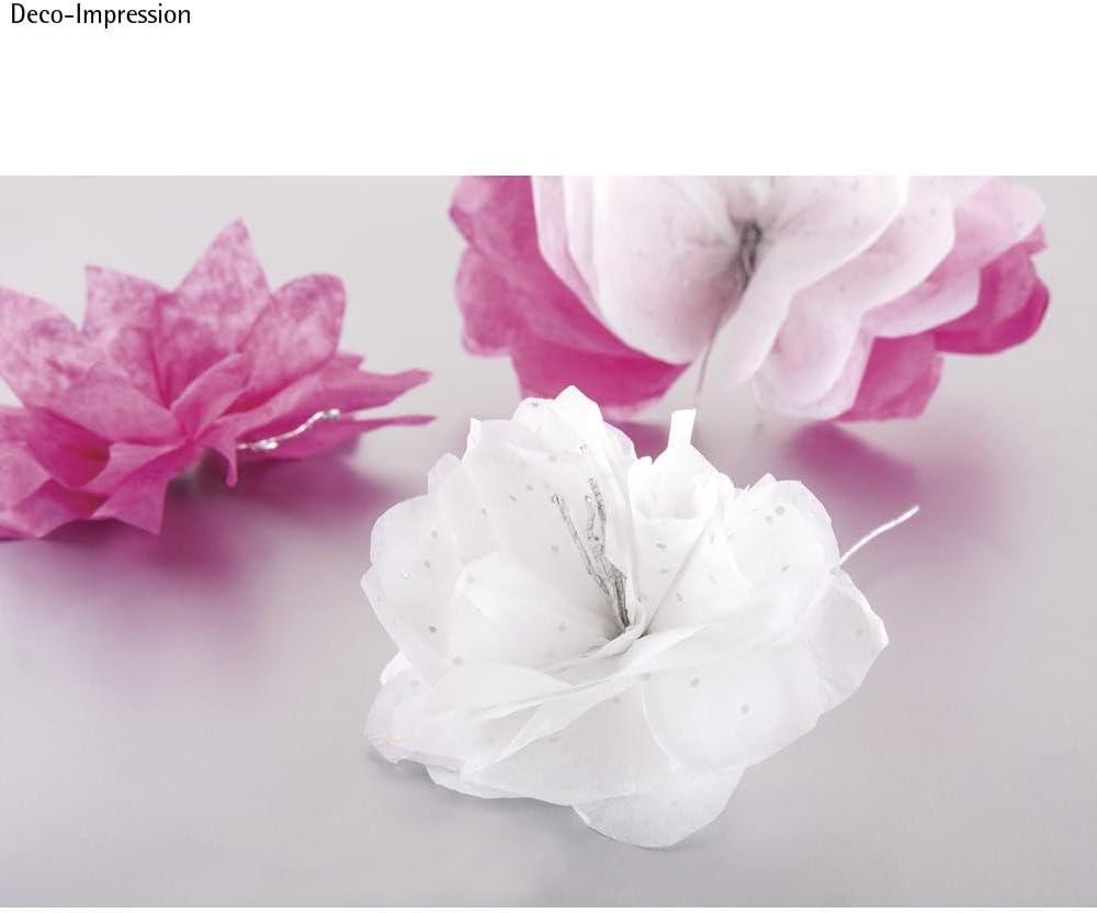 imageRayher 67273616 Papier de soie Mtallique orPaillettes Blanc