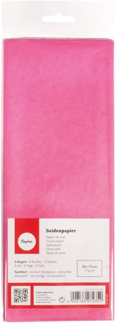 imageRayher 67273616 Papier de soie Mtallique orRose