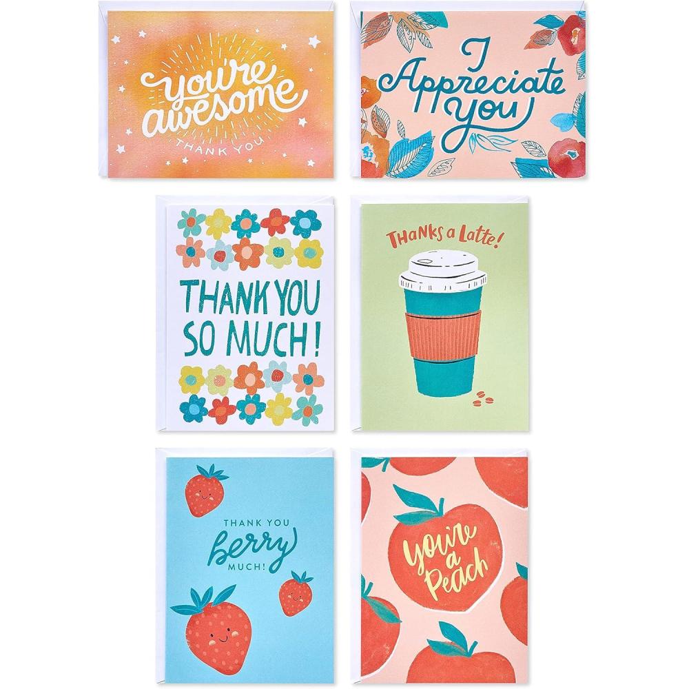 imageAmerican Greetings Cartes de remerciement assorties avec enveloppes intrieur vierge 48 picescoloris assortis
