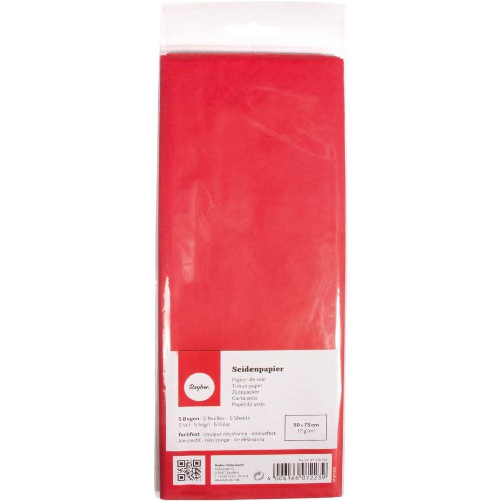 imageRayher 67273616 Papier de soie Mtallique orCardinal Rouge
