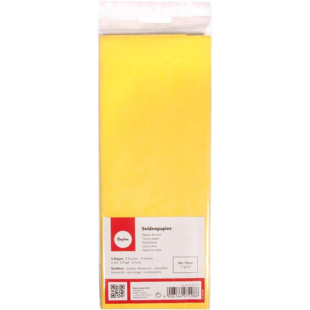 imageRayher 67273616 Papier de soie Mtallique orJaune