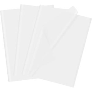 50 feuilles de papier de soie blanc, 70 x 50 cm, papier d’emballage cadeau pour Noël, remplissage, fleurs, artisanat, bricolage, décoration de cadeau d&rsquo;anniversaire ou de mariage(White)