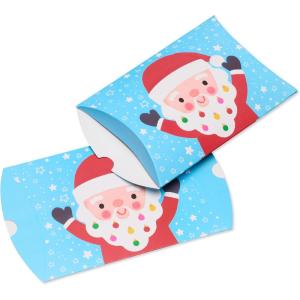 American Greetings Lot de 12 porte-cartes cadeaux de Noël, bonhomme en pain d&rsquo;épices, Père Noël et cadeaux(GCH Boîte à oreillers JUV 24 carats)