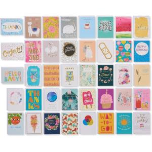 UK Greetings Lot de 40 cartes de vœux toutes occasions pour lui/elle/ami – Motifs joyeux avec boîte souvenir(Assortiment de cartes pour toutes les occasions)