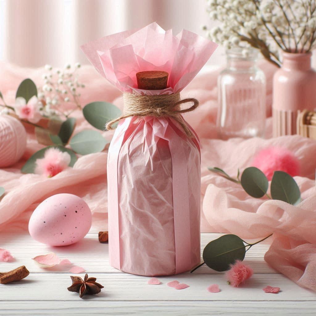 imageDcoupage papier de soie 30 feuilles format 50x70cm Rose Clairrose