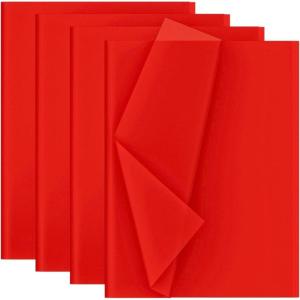 Découpage papier de soie 30 feuilles format 50x70cm Rouge(Unique)