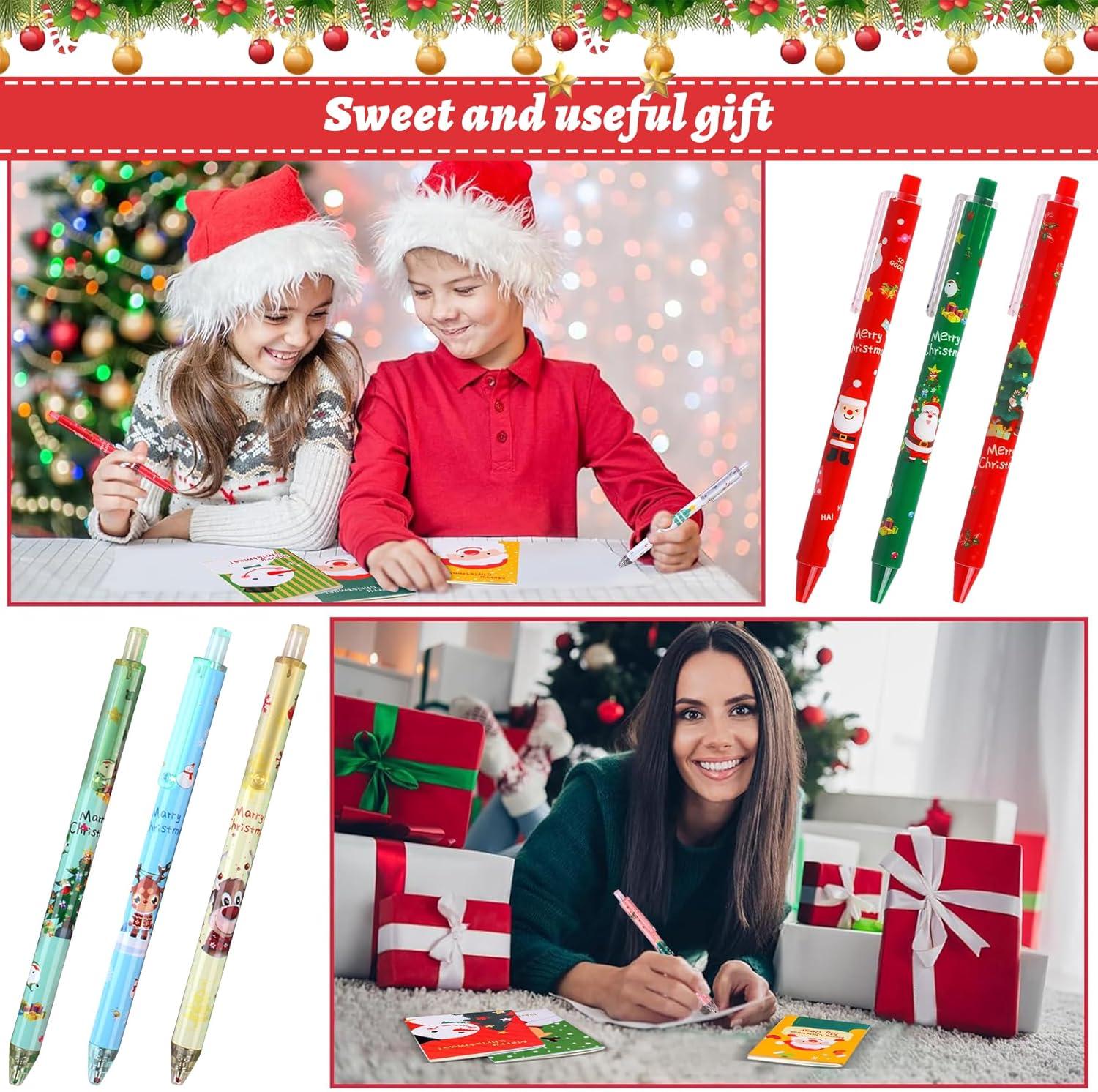 imageSunshine smile Lot de 24 mini blocnotes de Nol Mini journal de Nol Pour enfants Sac portable Pre Nol bonhomme de neige Pour filles et garonsBlocnotes stylo bille A