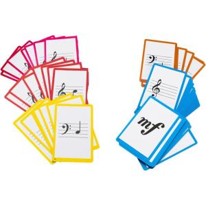 Cartes Flash Musicales, 104 Cartes Flash pour Piano – Symboles musicaux de Base, Notation Musicale, Noms des Notes/syllabes, Cartes éducatives (Piano Flash Cards)(Piano Cards And Theory Poster)