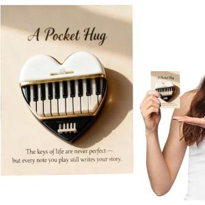 Générique Cartes Câlin Musical,Souvenir d&rsquo;Encouragement Artisanal | Cartes Souvenir Motivantes – Pour Adolescents Collectionneurs Anniversaire Noël Vacances Guitariste Violoniste Pianiste Batteur(Piano)