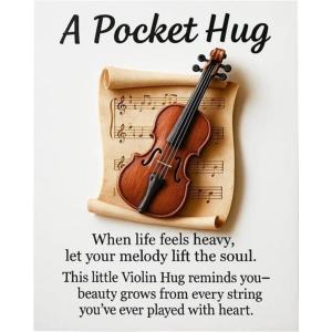 Générique Cartes Câlin Musical,Souvenir d&rsquo;Encouragement Artisanal | Cartes Souvenir Motivantes – Pour Adolescents Collectionneurs Anniversaire Noël Vacances Guitariste Violoniste Pianiste Batteur(Violon)