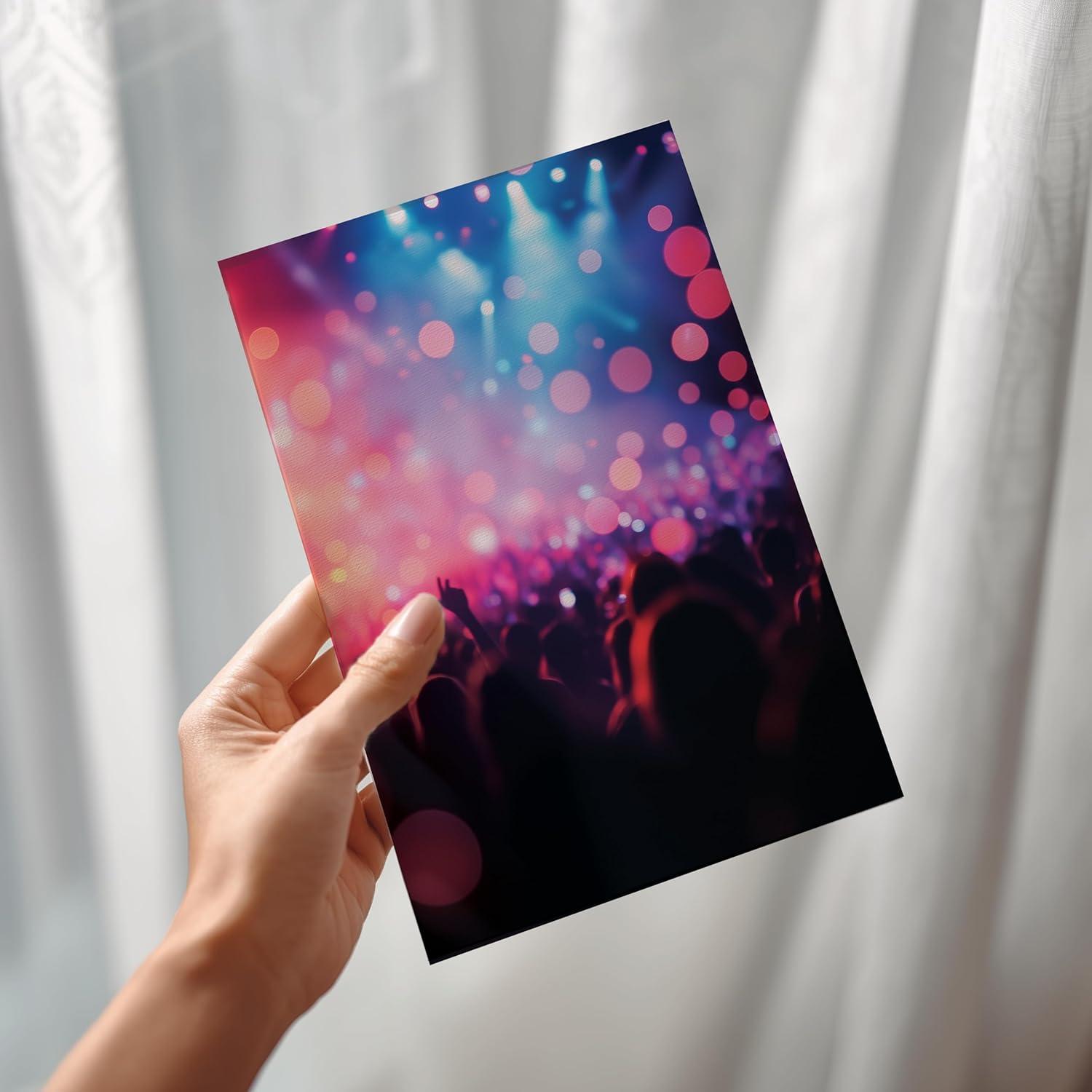 imageCarte PopUp pour Billets de Concert Cadeau Musical 3D pour Anniversaire Bon Original pour Fans de Musique et Festivals PopUp pour Billets de Concert