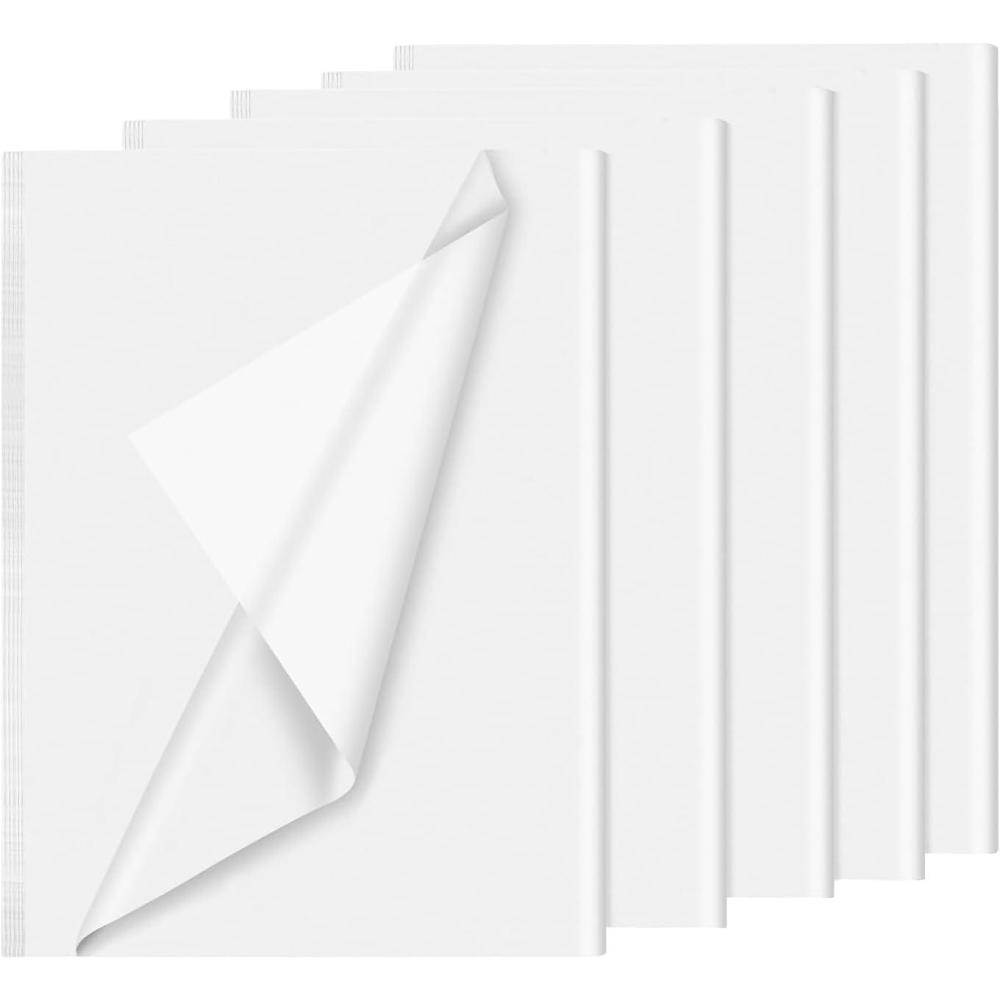 image60 feuilles de papier de soie blanc grand format 698 x 508 cm pour loisirs cratifs Nol anniversaire emballage cadeau dcoration de fteWhite