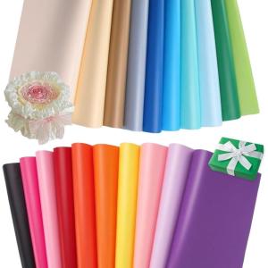 100 Feuille de Papier de Soie 50×70 cm, 20 Couleurs, Feuille de Soie Coloré, Papier de Soie emballage de Cadeaux, pour la Saint-Valentin un anniversaire un mariage Pâques emballage cadeau décoration