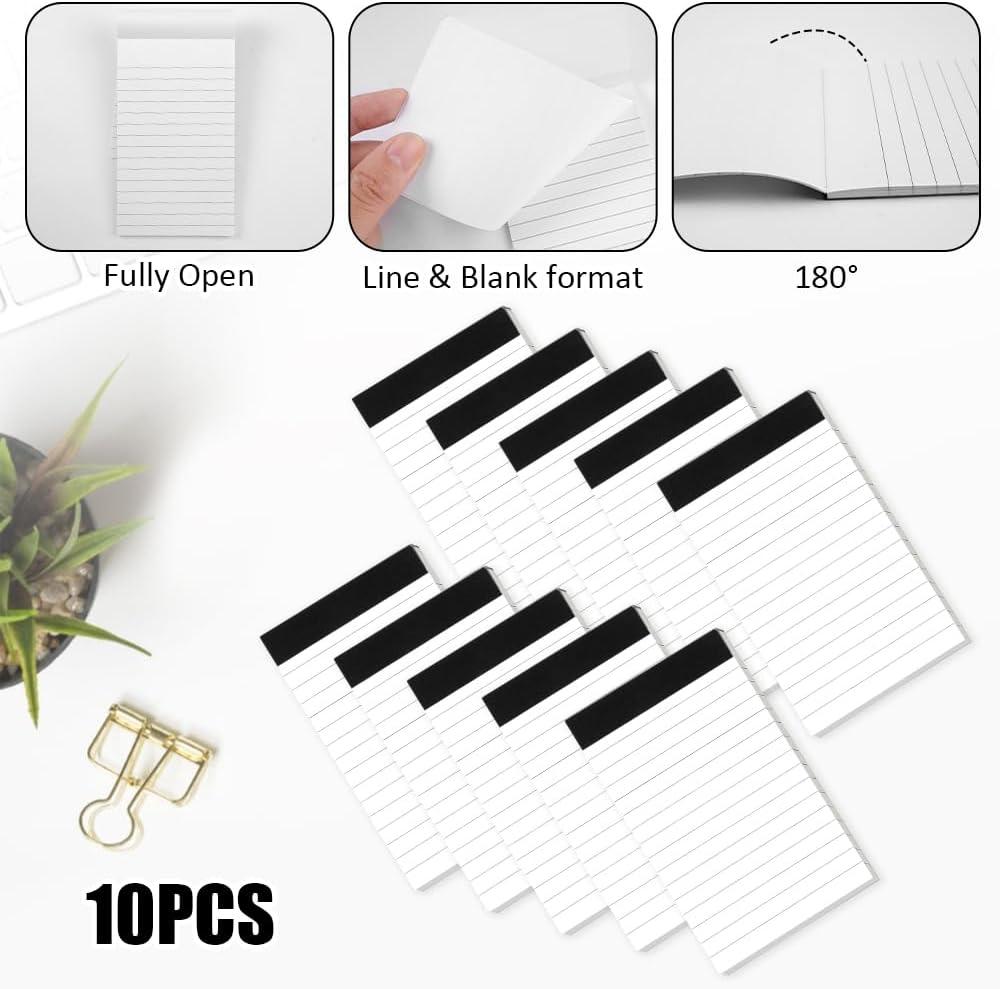 image10 Pices Petit Carnet De Notes De Poche Mini Carnet De Note A7 Petits BlocsNotes Ligns Bloc Note A7 Detachable 30 Feuilles par BlocNotes pour le tude Bureau Maison cole