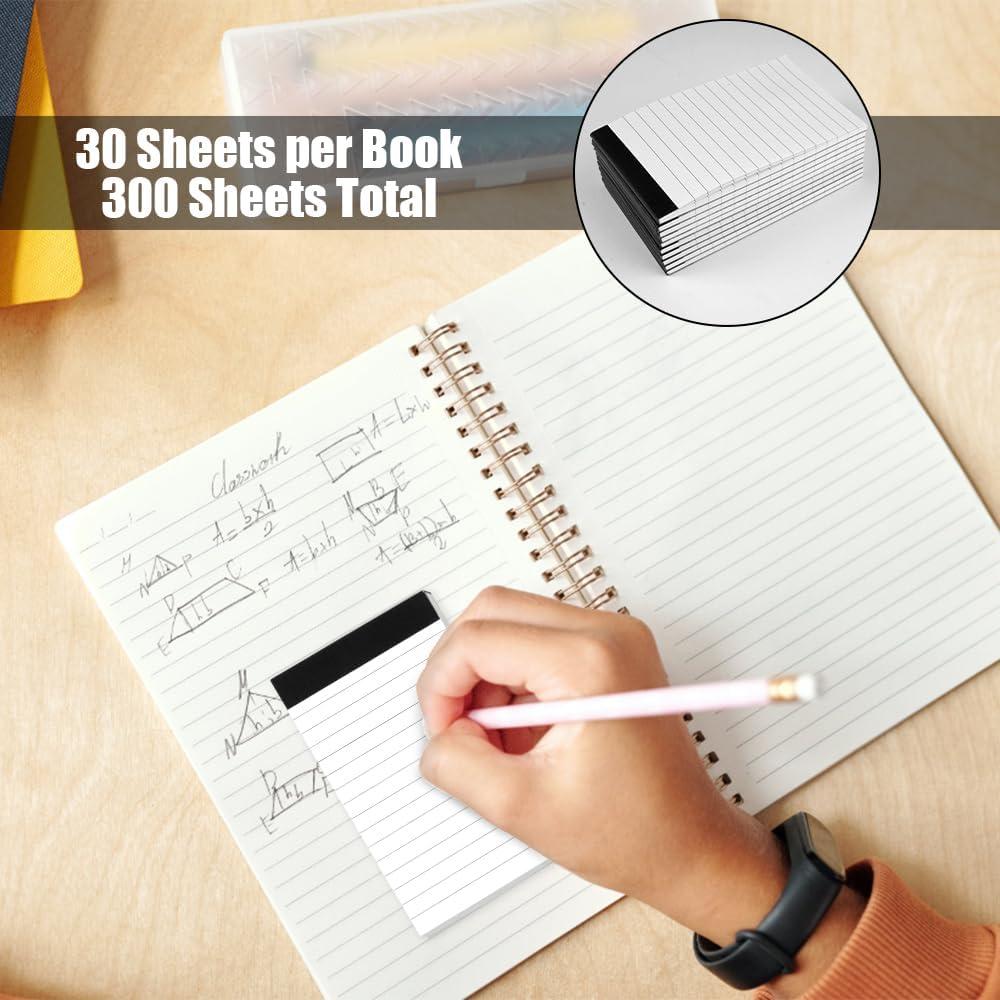 image10 Pices Petit Carnet De Notes De Poche Mini Carnet De Note A7 Petits BlocsNotes Ligns Bloc Note A7 Detachable 30 Feuilles par BlocNotes pour le tude Bureau Maison cole