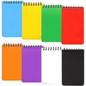 8 Pièces Petit Carnet de Notes de Poche, 7,6×12,6 cm, A7 Petit Cahier Spirale Coloré, 50 Pages Lignées/25 Feuilles, Mini Cahier pour Fournitures Scolaires, Mémos en Déplacement, L&rsquo;école, les Voyages