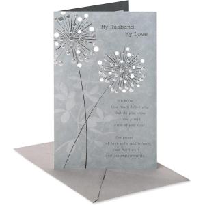 American Greetings Carte d&rsquo;anniversaire pour mari (pissenlits)(Pissenlits.)
