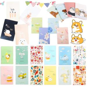 24 Pièces Animé Mignon Bloc Notes Mini, Portable Petit Cahiers De Mignons, Mini Carnets De Poche Portables Mignons, Pour Les Notes, Les Rappels Quotidiens, Famille, Le Bureau, l&rsquo;École(Couleur)