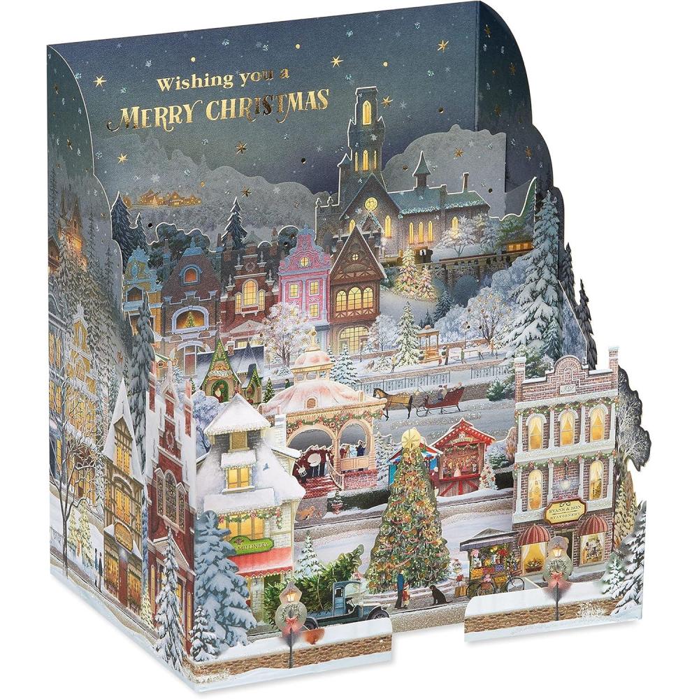 image:imageAmerican Greetings Carte de Nol popup Conue par Jacqui Lawson Joyeux Nol et Nouvel AnMerry Christmas and Happy New Year