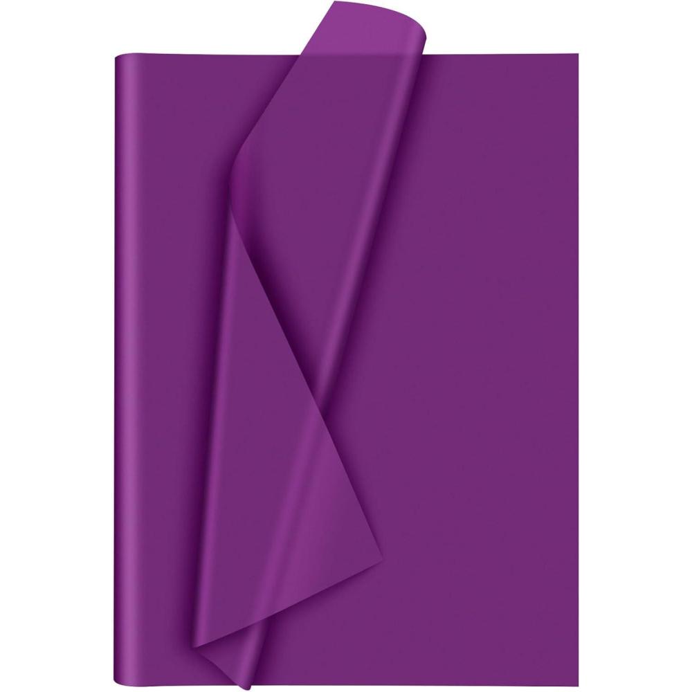 image:imageMorcheiong Lot de 60 feuilles de papier de soie 30 couleurs Arcenciel Emballage cadeau pour bricolage artisanat fte danniversaire festival 50 x 37 cmviolet
