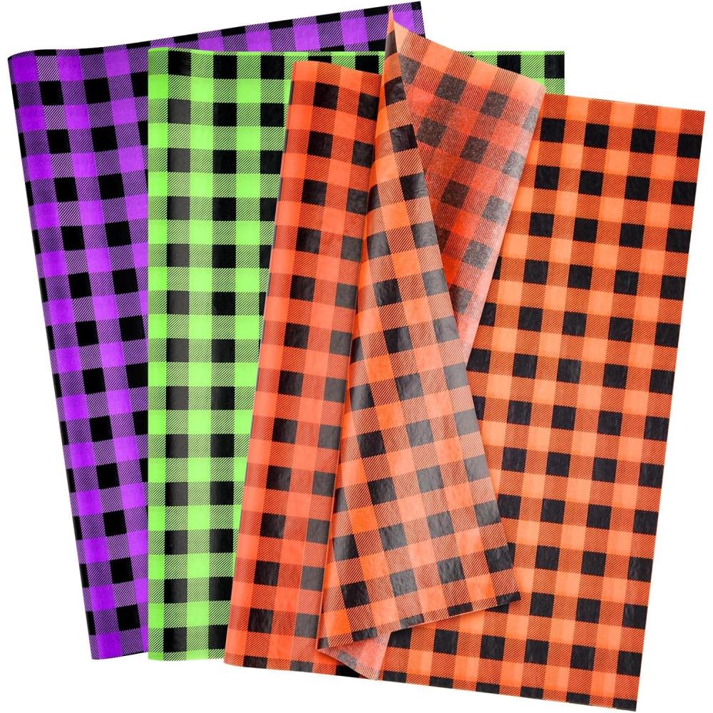 image:imageNEBURORA Assortiment de papier de soie rose 60 feuilles de papier demballage cadeau 3 couleurs en vrac pour la SaintValentin un anniversaire un mariage Pques emballage cadeau dcorationorange vert violet